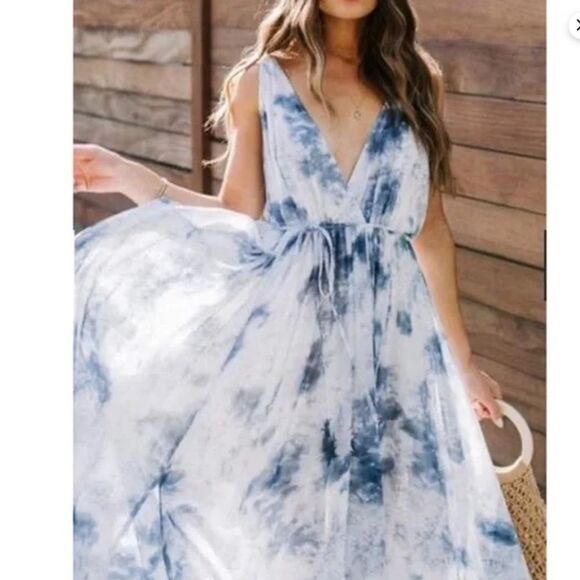 NWT Aakaa Ellony Maxi Dress - Picture 4 of 12